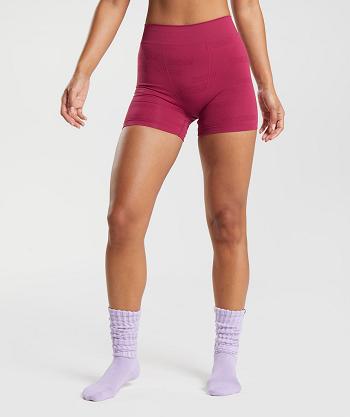 Boxer Gymshark Seamless Jacquard Mujer Rosas | CO 2978AHK